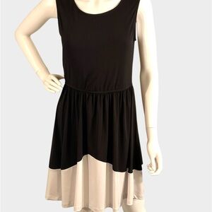 Elegant Black and White Dress